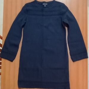 Women's Large Banana Republic Sweater Dress Navy Blue Flawless NWOT